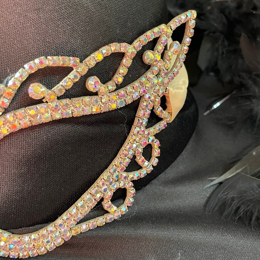 AB Rhinestone masquerade mardi gras mask - Picture 4 of 9